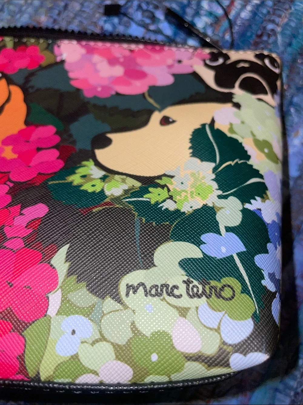 Marc Tetro Doggie Design Cosmetic Bag